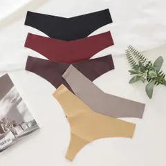 ヌードカラー シームレスショーツ Lサイズ5枚セット  Tバック ソング タンガ ヘルシー　パンツ　シームレス ショーツ レディース 浅履き  ラインが出ない  インナー オールシーズン サラサラ ノーマル 無地 通気性 伸縮性