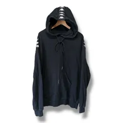 Kappa ×A.FOUR カッパ エーフォー バックヨーク ベンチレーション プルオーバー スウェット フーディー パーカー 長袖 カンガルーポケット トップス メンズ サイズL ブラック 秋 ゴーゴー古着久喜倉庫店 No. 北久K582Yのサムネイル
