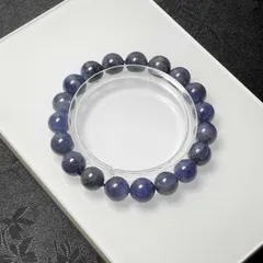 天然美品★【タンザナイト】★ブレスレット 天然石B  10-10.7mm ZB8103