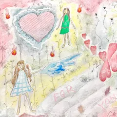 ✴︎タイトル『for you 』手書き　自作　オリジナル絵画　原画