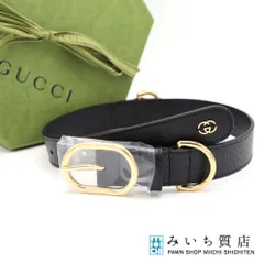 GUCCI リード　首輪セット　プレート付　 ブラック　Ｓサイズ 正規品・新品未使用】GUCCI ブラックレザー首輪 ＆ リード XS サイズ