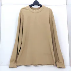 05w14100 エフオージーエッセンシャルズ FOG ESSENTIALS  長袖Ｔシャツ  ベージュ  サイズM  メンズ  コットン  【中古品】