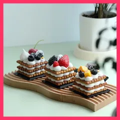 食品サンプル ビスケットケーキ 3種類 いちご さくらんぼ  食品サンプル ビスケットケーキ 3種類 ★売れ筋★おすすめ おしゃれ　人気 20220506-3