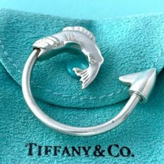 箱袋付き ティファニー フィッシュ キーリング 魚 碇 シルバー S98fe ティファニー 希少 フィッシュ キーリング 魚 碇 シルバー 925 S98fe