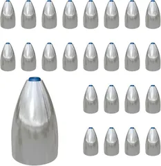 PLEAVIT バレットシンカー チューブ入り テキサスリグ 釣り 鉛 ワーム 仕掛け 14g 25個(マルチカラー, FREE)