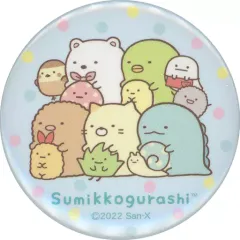 【中古】バッジ・ピンズ 集合(青背景/左向き) 缶バッジ 「すみっコぐらし」