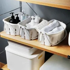 新品 2個セット かご 風呂 バッグ バスケット エコバッグ 洗える サウナ シャワー 防水 収納 可愛い 小物入れ 水切り 収納 ランドリー 買い物 浴室 洗濯 北欧 持ち運び スパ 温泉 かわいい 水遊び 洗面 ポーチ cn-kb-1982