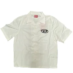 ☆EM0645  DIESEL ディーゼル レディース  Tシャツ  ボウリングシャツ S-MAC-C A14636 ホワイト   未使用品