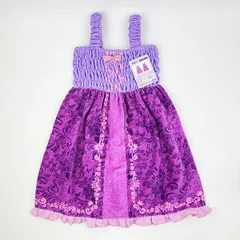 ディズニープリンセス 塔の上のラプンツェル ラプンツェル プチドレス キッズ バスドレス タオル サマー