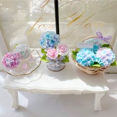 #550 ミニチュア　紫陽花セット　＊⑯