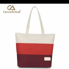 新品　トートバッグ レディース キャンバス 大容量シンプルなデザイン　横縞 2