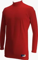 野球 アンダーシャツ ＭＩＺＵＮＯ 52CJ96962 ピチピチアンダー  長袖 レッド 子供用