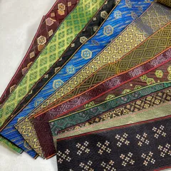 格安新品畳へり２〜4種16m 分練習用激安畳へり畳ヘリ畳縁ランダム畳のヘリ着物帯ハンドメイド素材料生地袴浴衣バッグ髪飾りのサムネイル