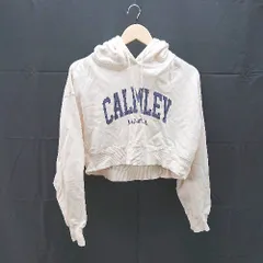 ◇ 美品 LILY BROWN ショート丈 トレーナー フード ダンス レッスン 長袖 フーディ サイズF アイボリー レディース E 1303160003850のサムネイル