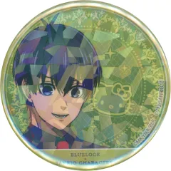 【中古】バッジ・ピンズ 潔世一×ハローキティ 「ブルーロック×サンリオキャラクターズ POP UP SHOP in TSUTAYA ホログラム缶バッジ 01.パーティーver.(描き下ろしイラスト)」