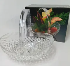 HOYA　クリスタルガラス　バスケット　028