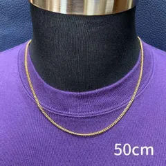 細め 《50cm》ゴールド 喜平チェーンネックレス メンズ レディース