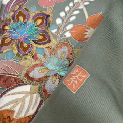 ys7074915; 未使用品　仕立て上がり　作家物　瓢箪に河童模様訪問着 浴衣 単品 仕立て上がり 女性用 JunAmiMisako ジュンアミ