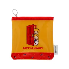 【メール便】パティ＆ジミー ミニポーチ フラットスクエアポーチ レトロ SC4 サンリオ サンスター文具 小物入れ キャラクター グッズ 