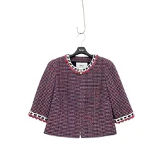 美品　ルネ　Rene ファンシーツイード　マリアケント　ツイードジャケット 💓 フランスの高級織物メーカーとして有名な MALHIA KENT社の