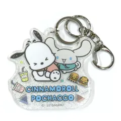 【中古】雑貨 9.シナモロール＆ポチャッコ キーホルダー シルバー 「サンリオ当りくじ シナモロール ポチャッコ当りくじ」
