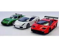 【中古】ミニカー 1/43 京商50周年記念 3台セット(ランボルギーニ) 専用パッケージ入り [KS03L50]