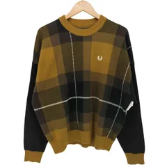 フレッドペリー FRED PERRY 23AW 別注 タータンチェック ニット レディース UK：10 