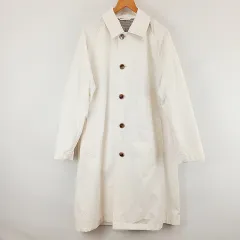 メンズメルローズ MEN'S MELROSE MUSEウェザーステンカラーコート スプリングコート 4 白系のサムネイル