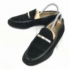 イタリア製★GUCCI/グッチ★スエード本革/スリッポンシューズ【23.0/黒】ドレスシューズ/ビジネス◆A-146<sale>