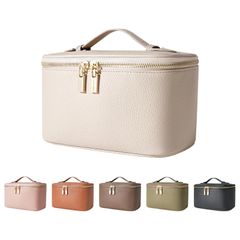 【人気商品】ブラシポケット トラベル 大容量 防水 クッションポーチ 軽量 化粧ポーチ 持ち運び かわいい メイクポーチ おしゃれ バニティポーチ 化粧道具 Rownyeon ホワイト