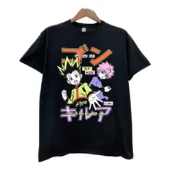 HUNTER×HUNTER ハンターハンター ゴン/キルア Ｔシャツ アニメ キャラクター ブラック(メンズ L)中古 古着 U1683のサムネイル