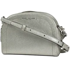 【在庫一掃】 マークジェイコブス MARC JACOBS ロゴ ショルダーバッグ 2WAY クラッチバッグ ショルダーバッグ レザー シルバー レディース 【中古】