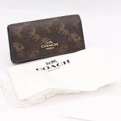 良品 コーチ キーケース 6連 ブラウン NKG