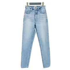 YANUK ヤヌーク パンツ サイズ:ライトブルー22(XS) / ハイウエスト スリム テーパード デニム パンツ / RUTH トリックデニム ストレッチ コットン / 日本製 / ボトムス ジーンズ ジーパン【レディース】【中古】