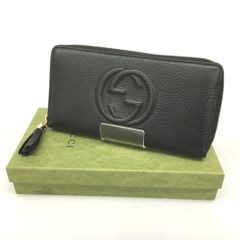 未使用級✨グッチ ソーホー 長財布 ラウンドジップ インターロッキング
