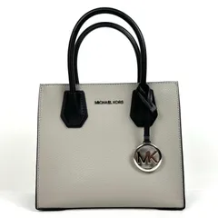 【MICHAEL KORS】マイケルコース 2WAYショルダーバッグ パールグレー ブラック ショルダーバッグ トートバッグ 2WAY レディース 【中古品】 USED-A 【9304】