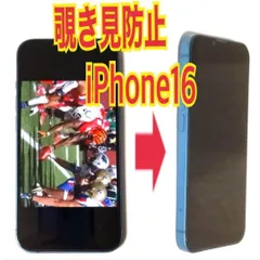 1枚　iPhone16 対応 覗き見防止ガラスフィルム　防油脂　プライバシー