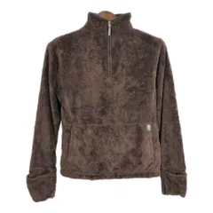 THE NORTH FACE ノースフェイス ハーフジップ フリースジャケット アウトドア ブラウン (レディース S) 中古 古着 T1151