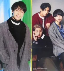 【中古】ポスター 両面ピンナップポスター(三つ折) 松田元太(Travis Japan)/猪狩蒼弥(HiHi Jets)＆織山尚大(少年忍者)＆正門良規(Aぇ! group) CINEMA SQUARE vol.131 綴じ込み付録