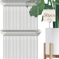 ★即日発送★クリップホルダー 写真クリップ 50個セット 130mm メモ クリップ 金属線の場所カードのホールダー メモスタンド メモ 名刺 スタンド クリップ 写真立て 便箋クリップ カードホルダー パーティー装飾 DIY 金属製 結婚式/記念日/ホーム装