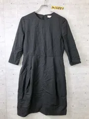 シンプル！フォーマルにも◎BALLSEY ボールジィ 七分袖 タック入り ワンピース 38