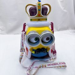 USJ限定 ミニオン ポップコーンバケット 王冠 キングミニオン ユニバーサルスタジオジャパン グッズ POPCORN BUCKET Minions かわいい お土産 コレクション ストラップ付 映画キャラクター