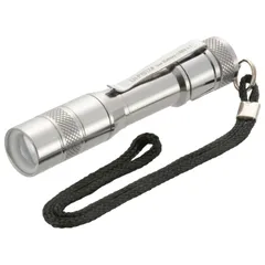 【在庫処分】08-1006 OHM LH-PY01Z-S2 100ルーメン フォーカス付 LEDペンライト シルバー 防水 アウトドア用ハンディライト 懐中電灯 オーム電機