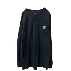 Carhartt 長袖 ポケットTシャツ L TALL ブラック カーハート ロンT ロングTシャツ 古着卸 アメリカ仕入 a705-5108