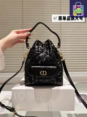 【今日特価】DIOR ディオール カロ バケットシリーズ 超大トゥイルドステッチが魅力-WTO輸入2