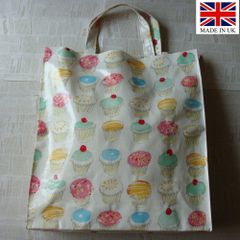 イギリス製 PVC ショッピングバッグ エコバッグ Shopping Bag  Hot Paws ＆ Trogg (Paw-28) Made in UK イギリス直輸入