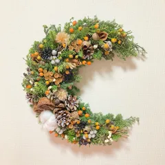 ボタニカル三ケ月リース アンティーク - メルカリ 