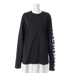 バルマン コットン ロゴスリーブ 長袖シャツ カットソー EK035BB15 ブラック M【中古】のサムネイル