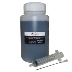 Canon キャノン プリンター インク BCI-300PGBK / BCI-330PGBK / XKI-N20PGBK 用 詰め替えインク 顔料 PGBK ブラック 500ml リインクオンラインショップ