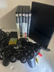 PlayStation2 SCPH-75000/備品完備/メンテナンス済/人気ソフト５本付